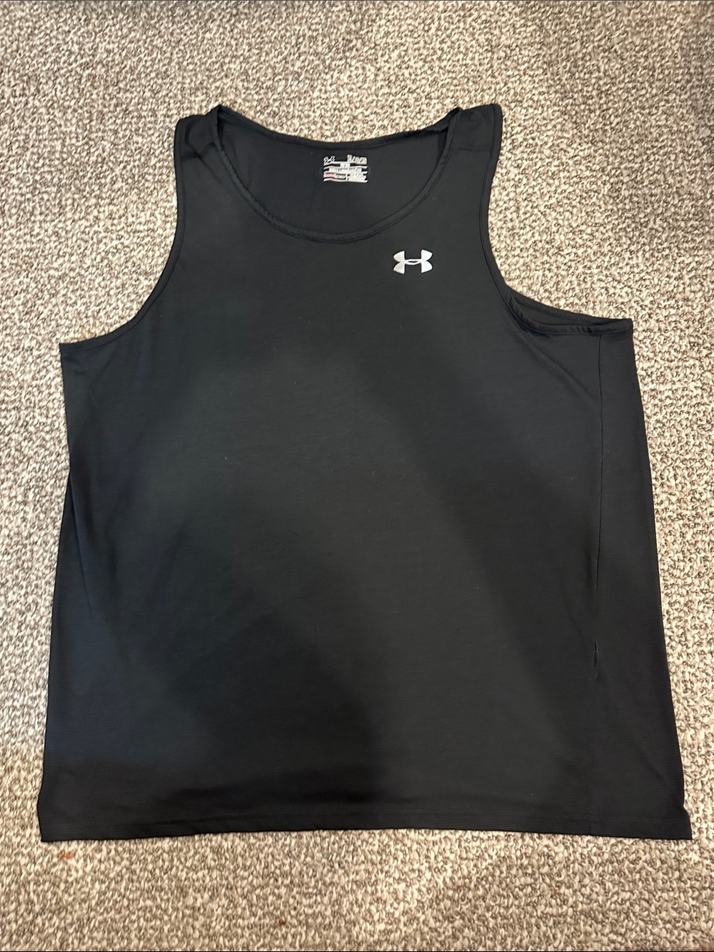 Under Armour Black Men’s Tank with White Logo